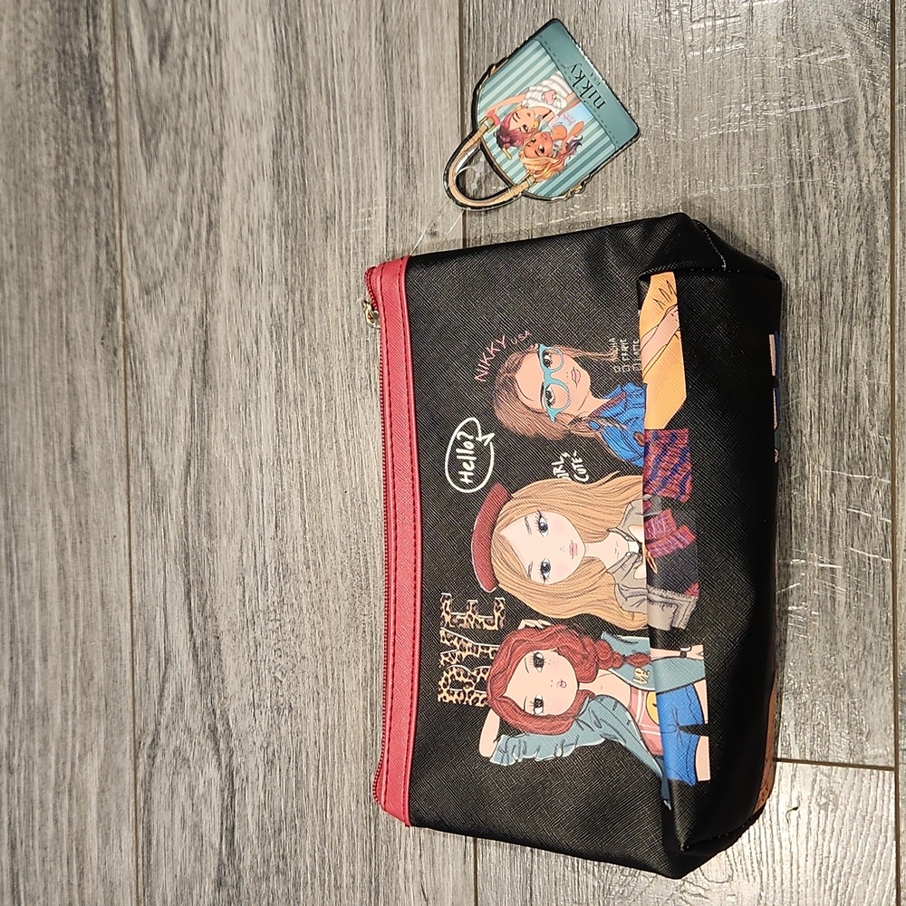 NWT  Nikky by Nicole Lee USA Cosmetic Bag